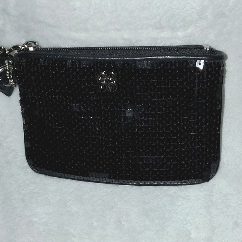 Coach sequin wristlet